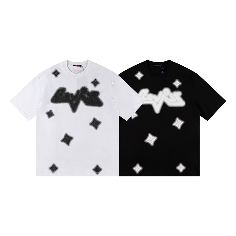 EM Sneakers Louis Vuitton T-shirt-H1050 Black /White