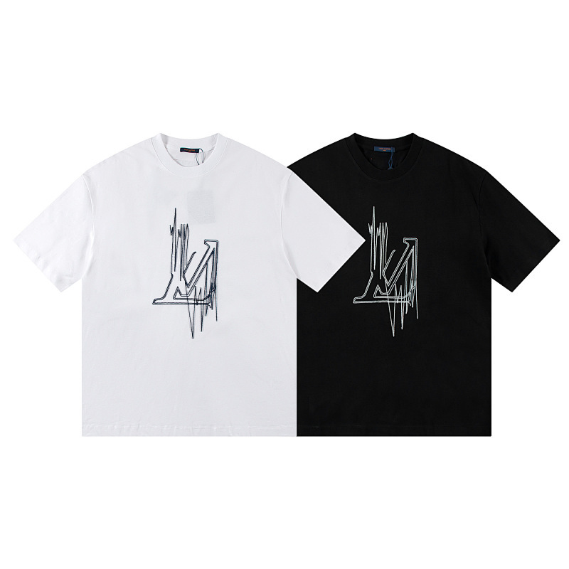 EM Sneakers Louis Vuitton T-shirt-H2003 Black /White