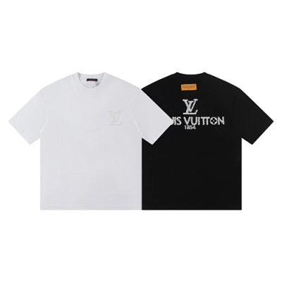 EM Sneakers Louis Vuitton T-shirt-W2596 Black /White 02
