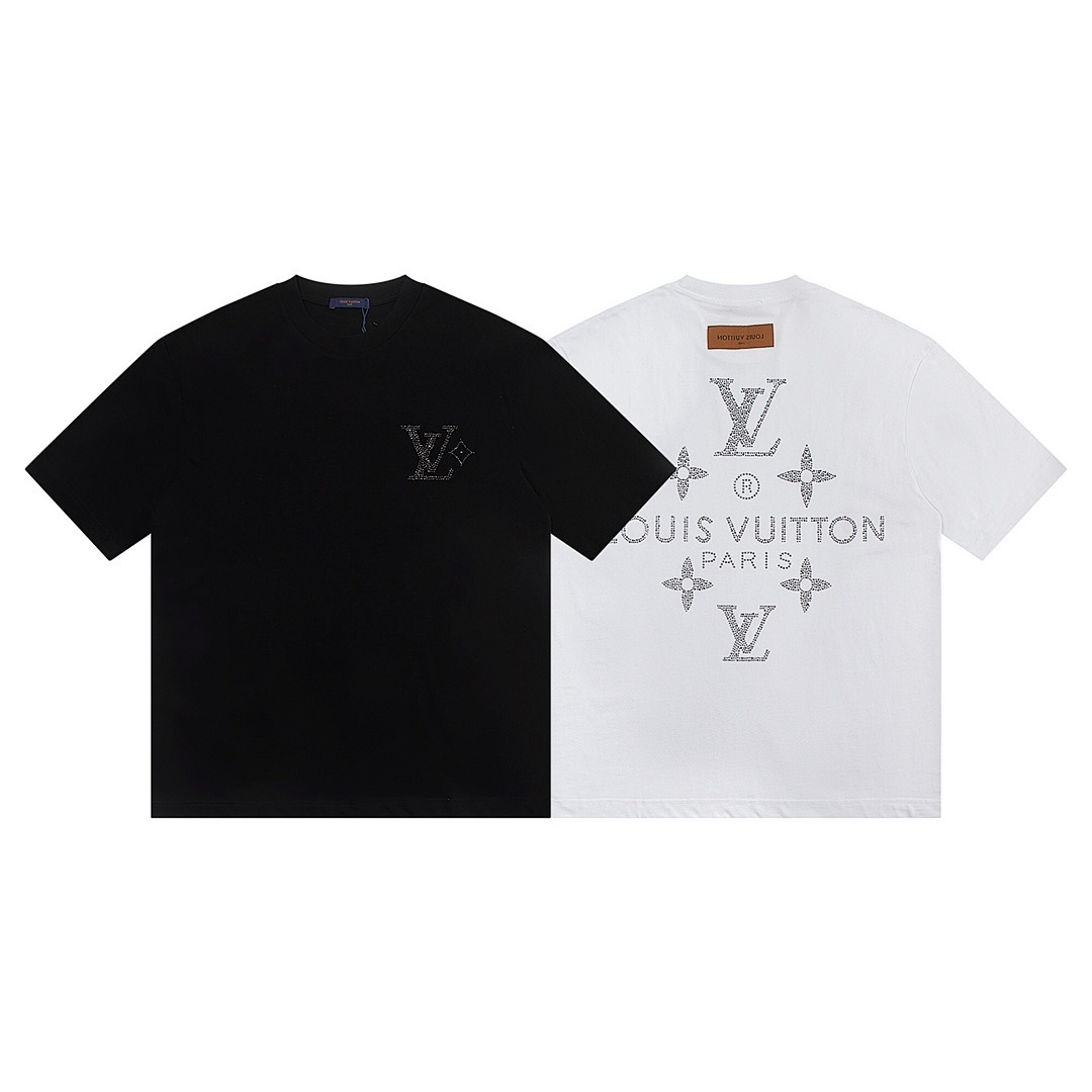 EM Sneakers Louis Vuitton T-shirt-W2631 Black /White