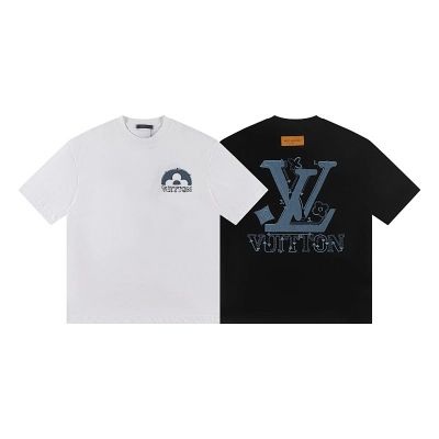 EM Sneakers Louis Vuitton T-shirt-W2660 Black /White 02