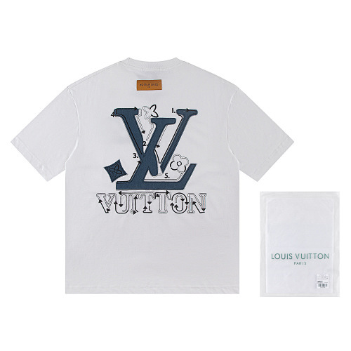 EM Sneakers Louis Vuitton T-shirt-W2660 Black /White