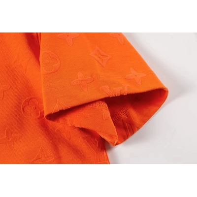 EM Sneakers Louis Vuitton T-shirt White -H888 Orange 02