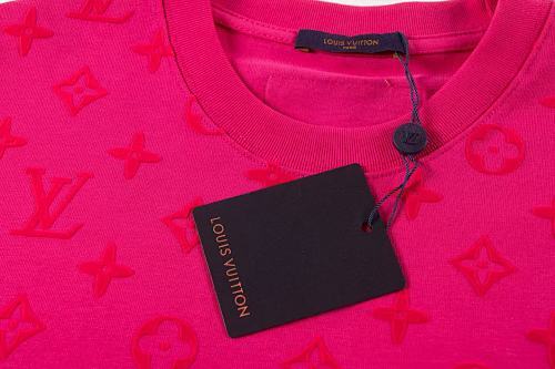 EM Sneakers Louis Vuitton T-shirt White -H888 Rose Red