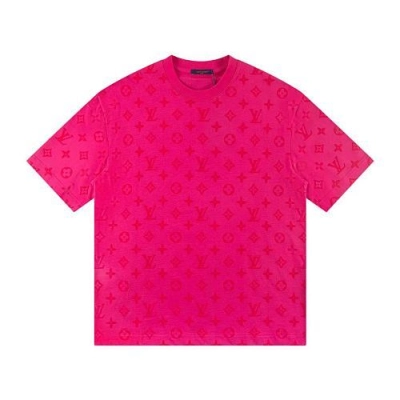 EM Sneakers Louis Vuitton T-shirt White -H888 Rose Red 01