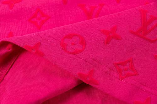 EM Sneakers Louis Vuitton T-shirt White -H888 Rose Red