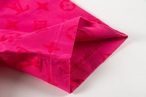 EM Sneakers Louis Vuitton T-shirt White -H888 Rose Red