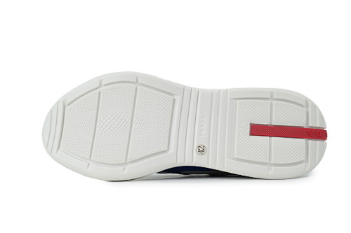 EM Sneakers Prada America's Cup Aviation Blue Silver