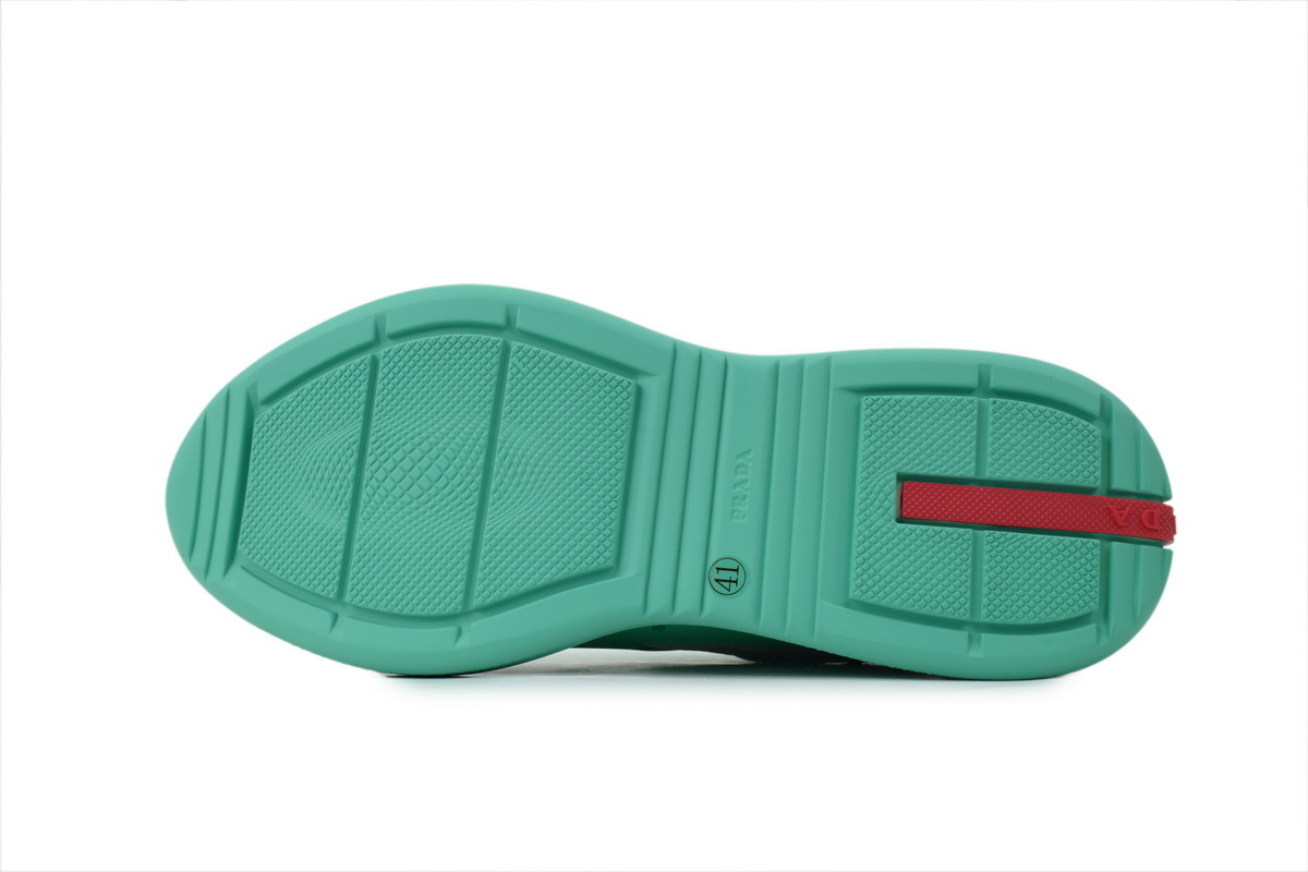 EM Sneakers Prada America's Cup Silver Green