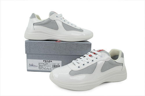 EM Sneakers Prada America's Cup Silver White