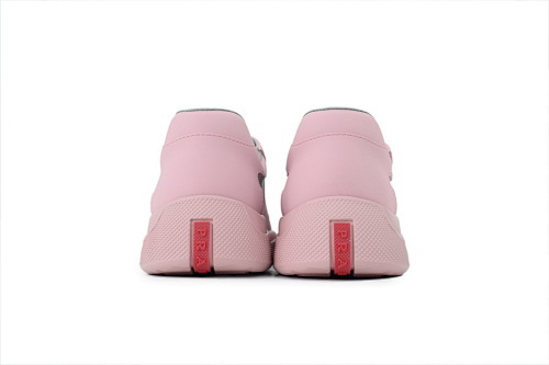 EM Sneakers Prada America's Cup Soft Rubber and Bike Fabric Sneakers Alabaster Pink