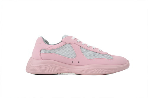 EM Sneakers Prada America's Cup Soft Rubber and Bike Fabric Sneakers Alabaster Pink