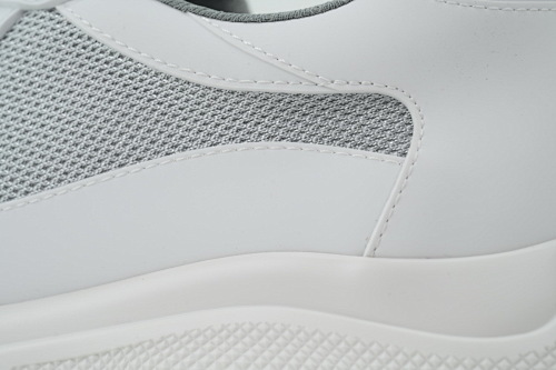 EM Sneakers Prada Americas Cup Rubber White Silver