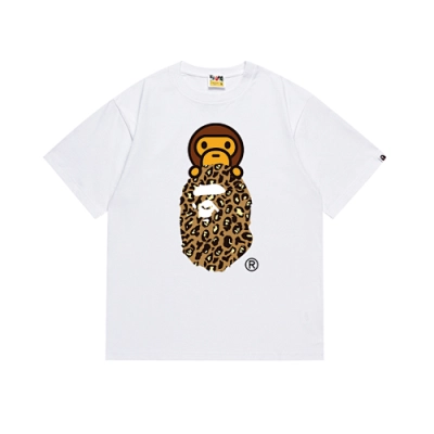 EM Sneakers Bape T-Shirt-167 Yellow Head White /Black 02