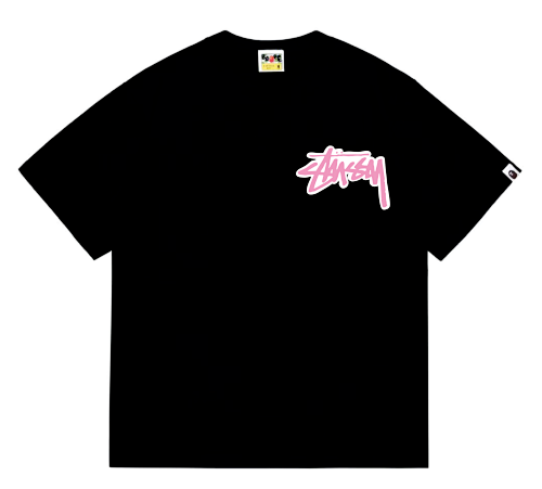 EM Sneakers Bape × Stussy T-Shirt-206 Black