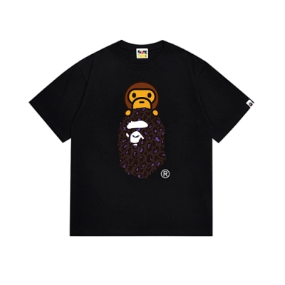 EM Sneakers Bape T-Shirt-167 Brown Head Black 01