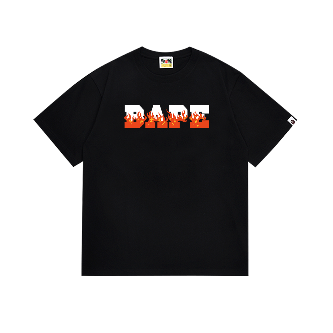 EM Sneakers Bape T-Shirt-237 Red Logo Black
