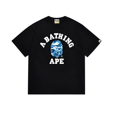 EM Sneakers Bape T-Shirt-266 Blue Head Black 01