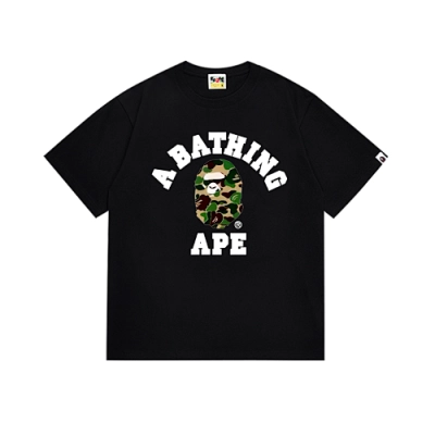 EM Sneakers Bape T-Shirt-266 Green Head Black 01