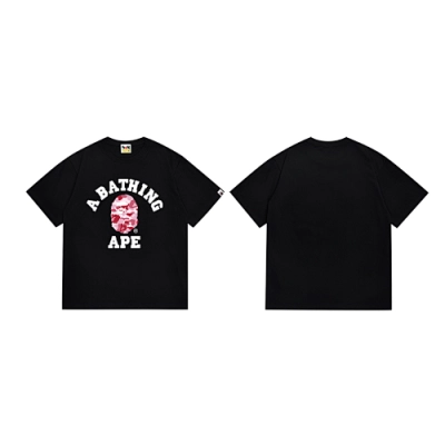 EM Sneakers Bape T-Shirt-266 Pink Head Black 02