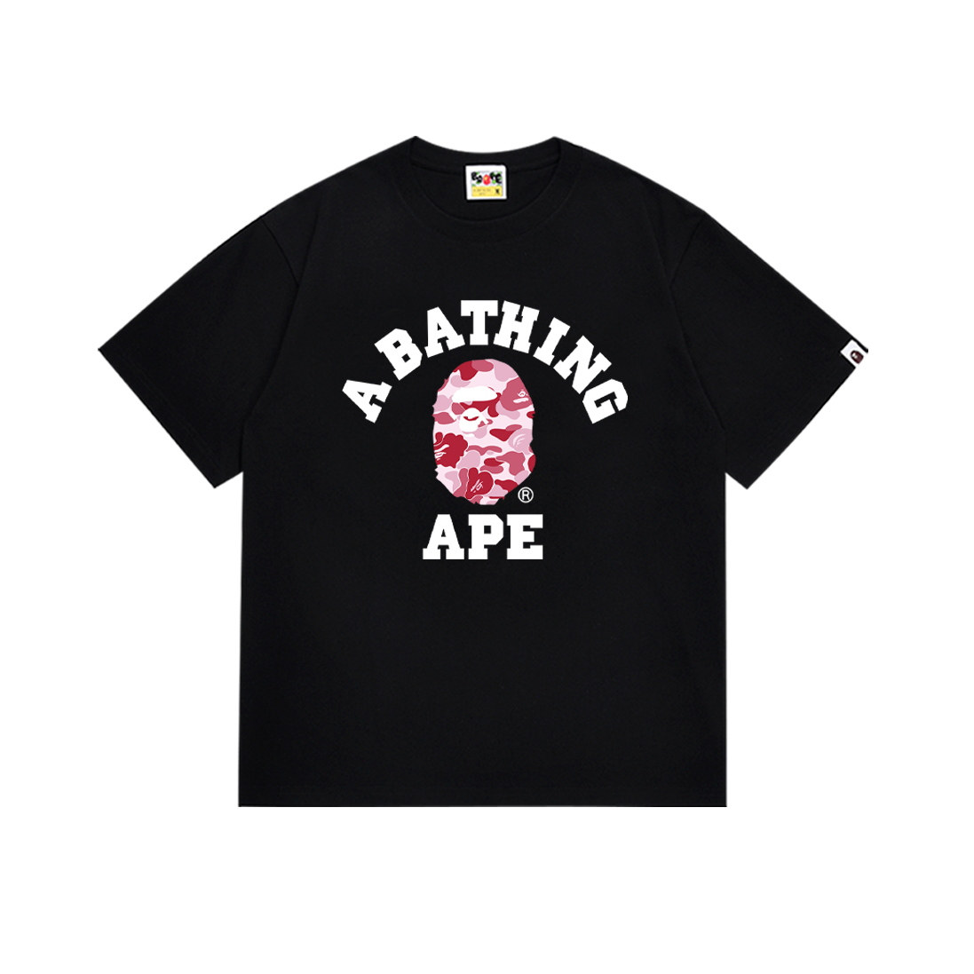 EM Sneakers Bape T-Shirt-266 Pink Head Black