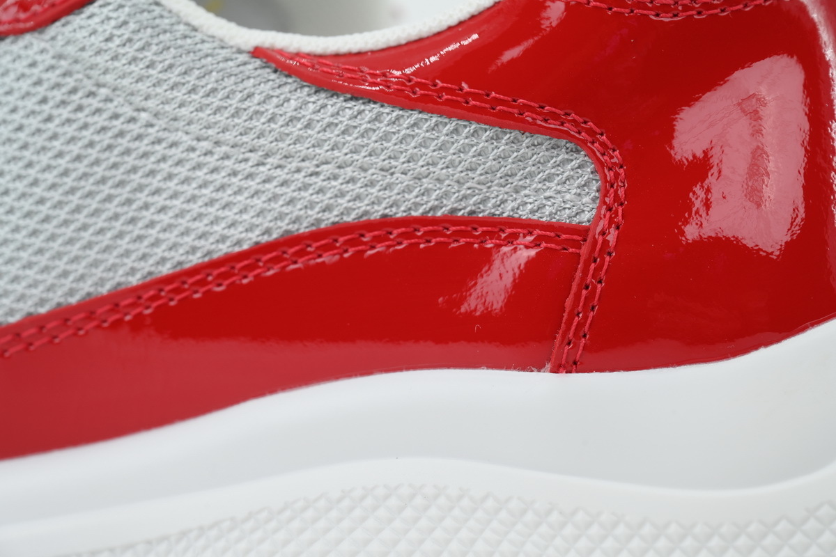 EM Sneakers Prada America's Cup Red Silver