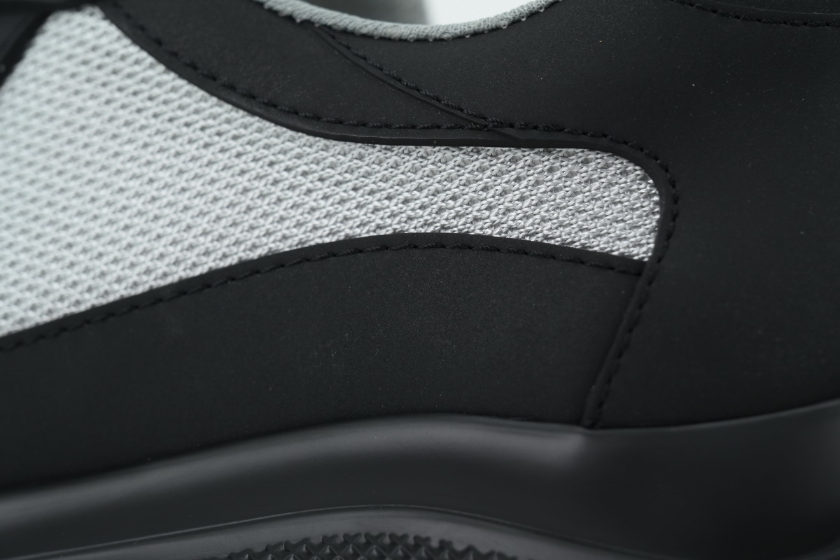 EM Sneakers Prada America's Cup Soft Rubber and Bike Fabric Sneakers Black