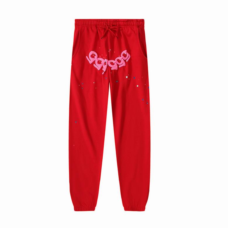EM Sneakers Sp5der Number 555 Sweatpants Red