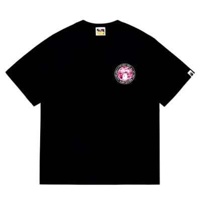EM Sneakers Bape × Stussy White Letter T-Shirt-216 Black 01