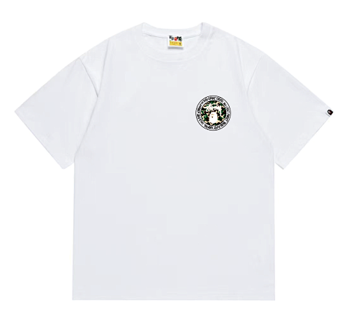EM Sneakers Bape × Stussy Black Letter T-Shirt-219 White