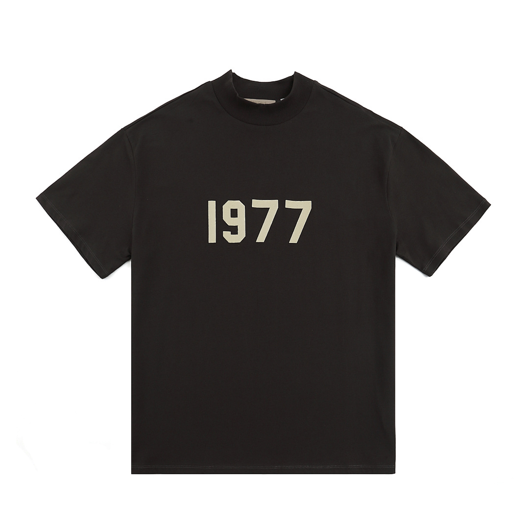 EM Sneakers Fear of God Essentials T-Shirt #1977 Iron Black /Wheat Gray /Dark Gray /Light Gray /Coral /Eggshell /Smoky Gray /Wood Color /Closed Black /Canary