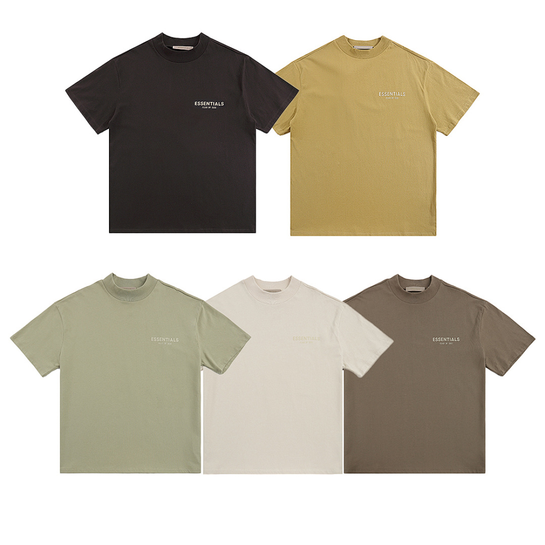 EM Sneakers Fear of God Essentials T-Shirt #2214 Iron Black /Gray-green /Wheat /Brown /Tan