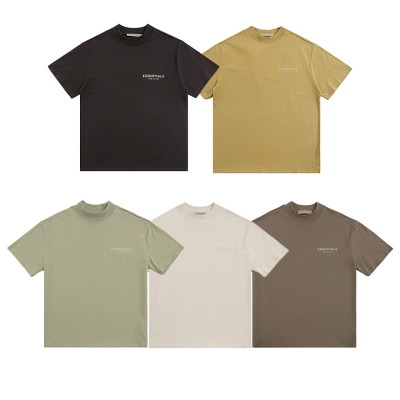 EM Sneakers Fear of God Essentials T-Shirt #2214 Iron Black /Gray-green /Wheat /Brown /Tan 01