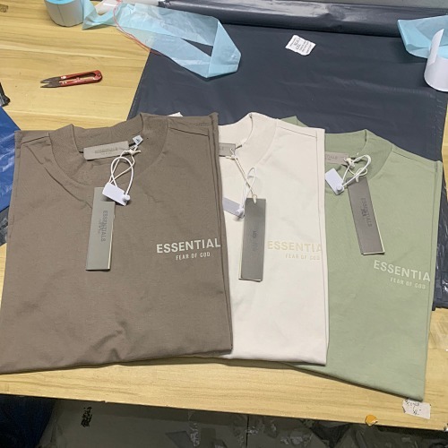 EM Sneakers Fear of God Essentials T-Shirt #2214 Iron Black /Gray-green /Wheat /Brown /Tan