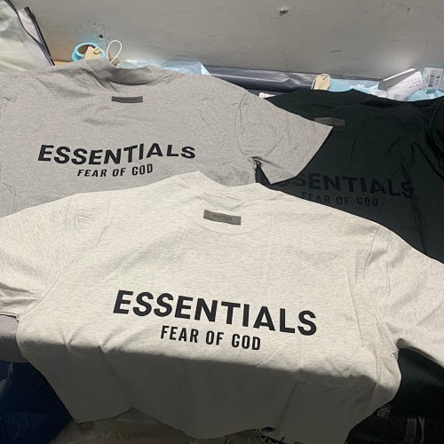 EM Sneakers Fear of God Essentials T-Shirt #2217 Black /Dark Gray /Light Gray