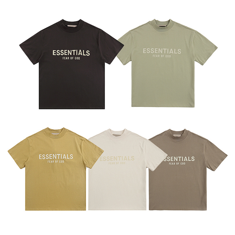 EM Sneakers Fear of God Essentials T-Shirt #2218 Iron Black /Brown /Wheat /Grass Green /Tan