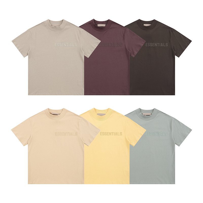 EM Sneakers Fear of God Essentials T-Shirt #E2308 Pale Yellow /Misty Blue /Sand White /Plum Purple /Seal Gray /Light Black