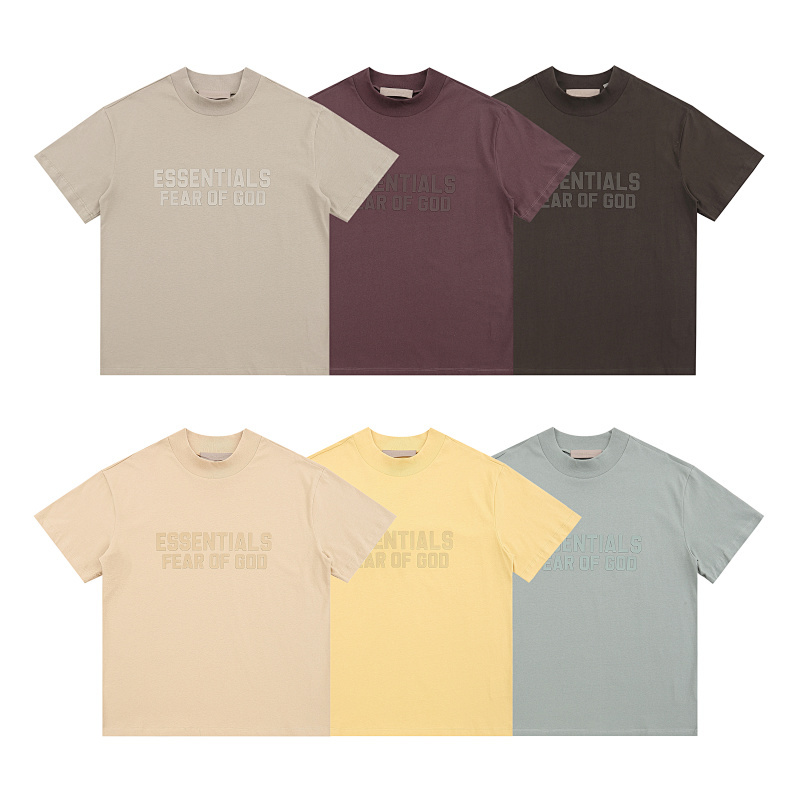 EM Sneakers Fear of God Essentials T-Shirt #E2309 Pale Yellow /Misty Blue /Sand White /Plum Purple /Seal Gray /Light Black