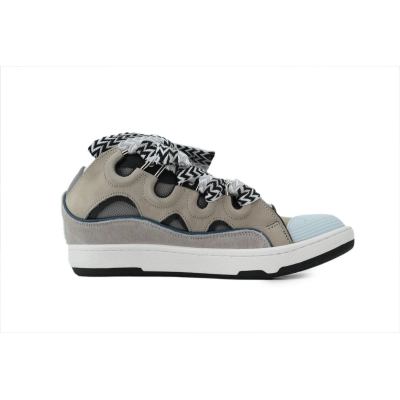 EM Sneakers Lanvin Leather Curb Blue Gray 02