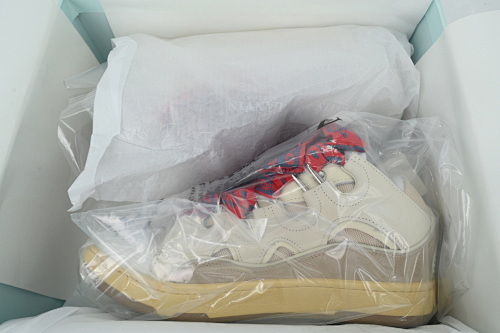 EM Sneakers Lanvin Leather Curb Sneaker Beige