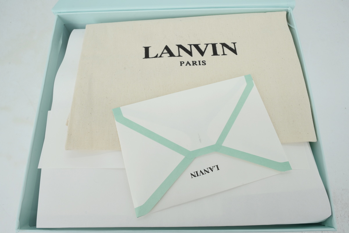 EM Sneakers Lanvin Leather Curb Sneaker White