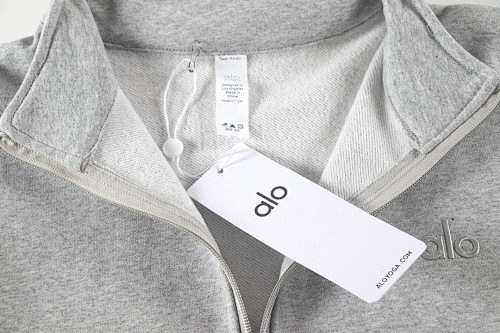 EM Sneakers Alo Yoga Accolade 1/4 Zip Pullover & Sweatpant Set Gray