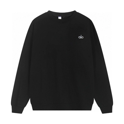 EM Sneakers Alo Yoga Accolade Crew Neck Pullover Black #K501 01