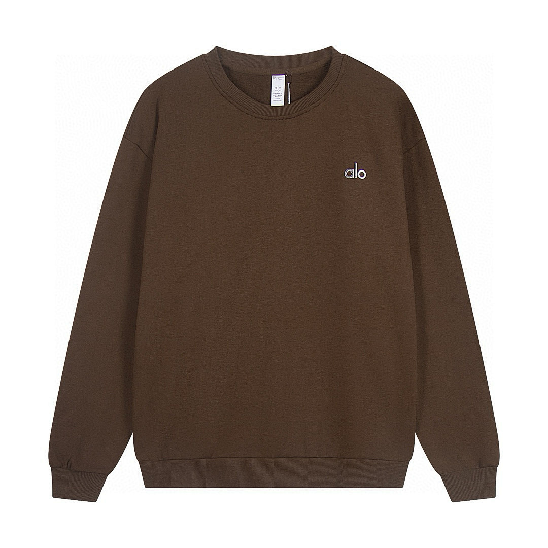EM Sneakers Alo Yoga Accolade Crew Neck Pullover Espresso #K501