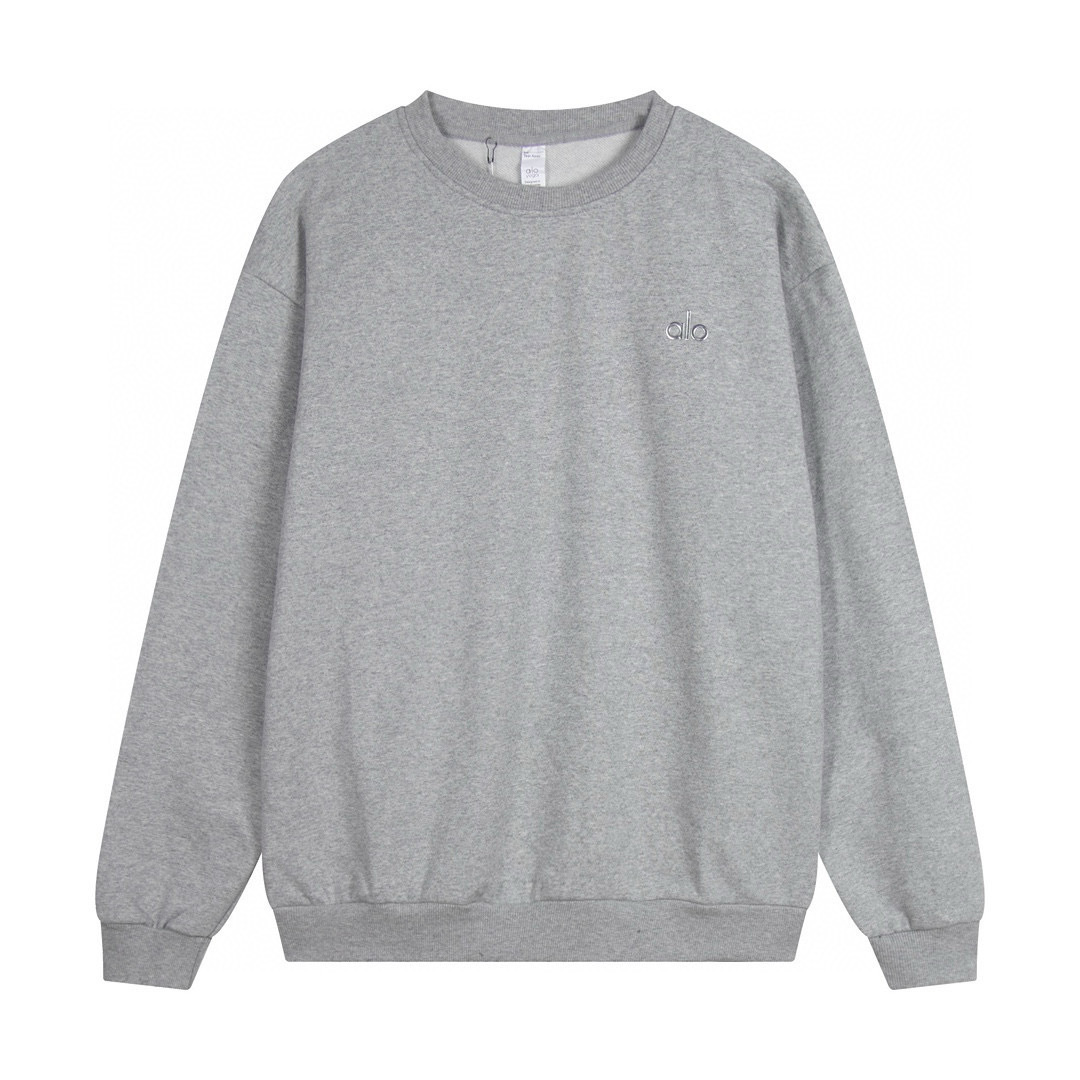 EM Sneakers Alo Yoga Accolade Crew Neck Pullover Light Gray #K501