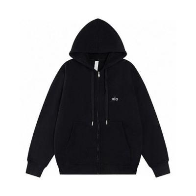 EM Sneakers Alo Yoga Accolade Full Zip Hoodie Black #K521 01