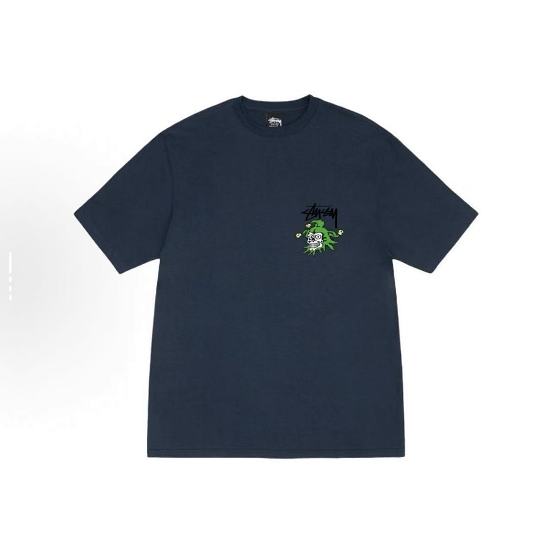 EM Sneakers Stussy Clown Print T-Shirt #XB2173 Black /White /Navy Blue