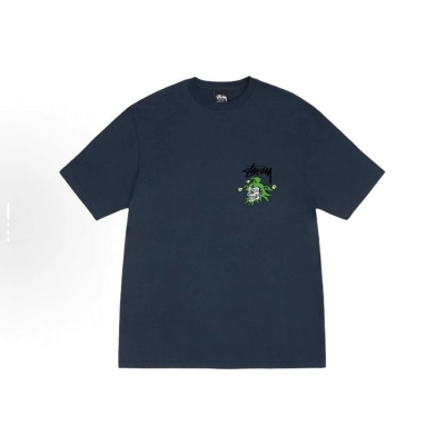 EM Sneakers Stussy Clown Print T-Shirt #XB2173 Black /White /Navy Blue 02