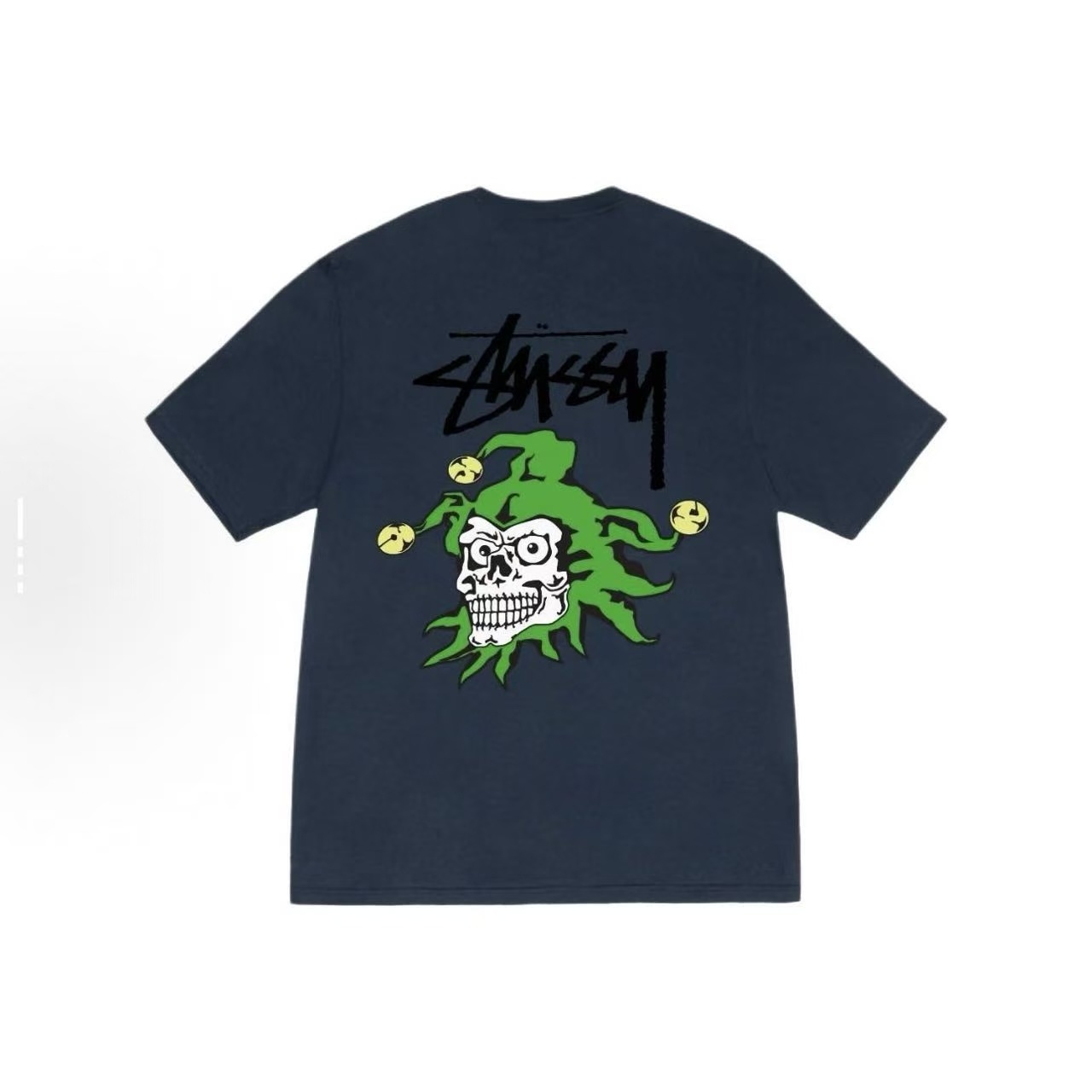 EM Sneakers Stussy Clown Print T-Shirt #XB2173 Black /White /Navy Blue
