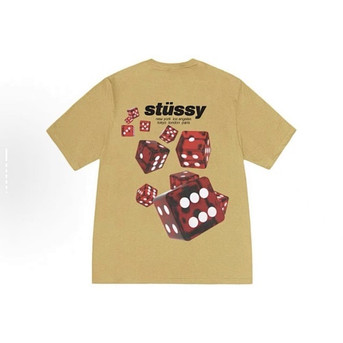EM Sneakers Stussy Multiple Dice Print T-Shirt #XB2179 Black /White /Navy Blue /Heather Grey /Yellow